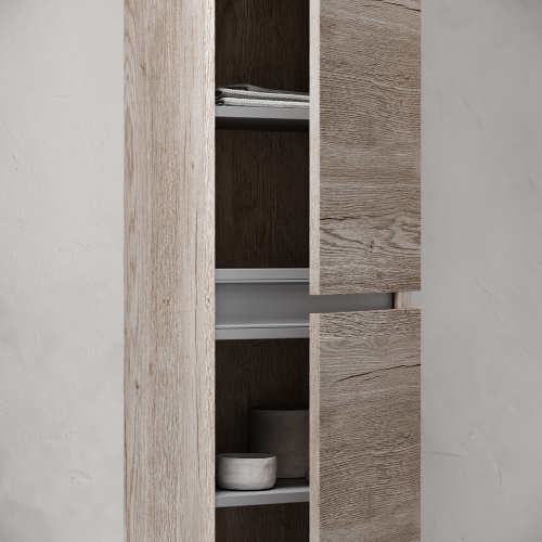 Шкаф-пенал Sancos Urban PUR35EG 35х30х160 подвесной цвет дуб галифакс натуральный - фото 4